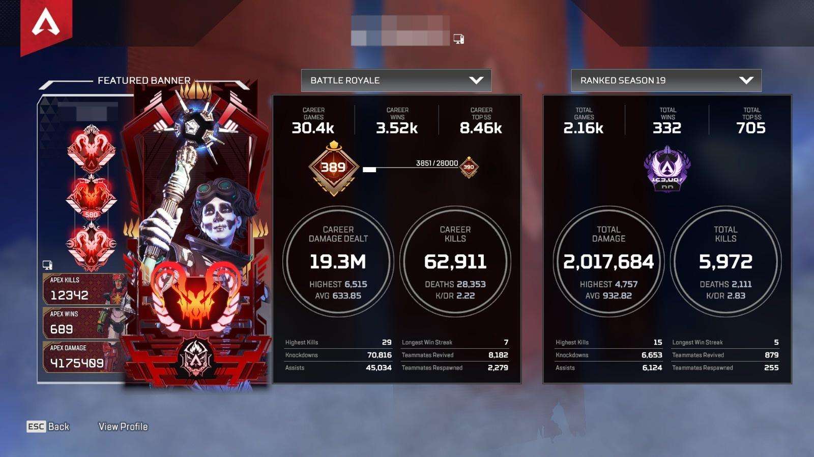 ❤️ 4x Pred,5x Master, 60k+ Kills,8xHeirloom❤️